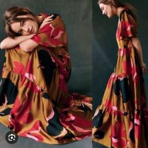 Anthropologie Corey Lynn Calter Gianna Tiered Maxi Dress